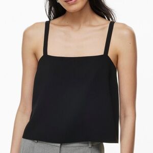 NWT Aritzia Babaton Ambry Silk Camisole in Black Sz XXS